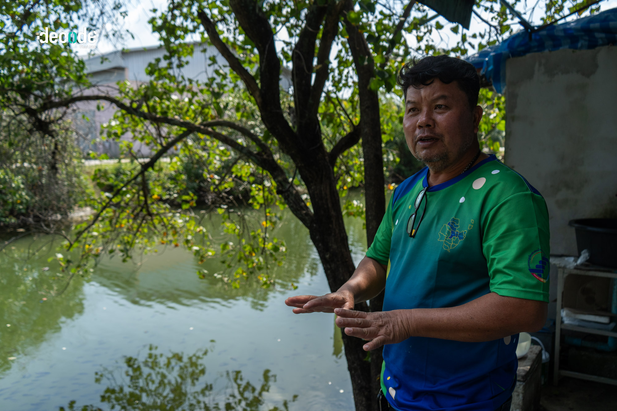 สถาพร พ่วงพี เกษตรกรผู้เลี้ยงกุ้งในอำเภอระโนด จ.สงขลา