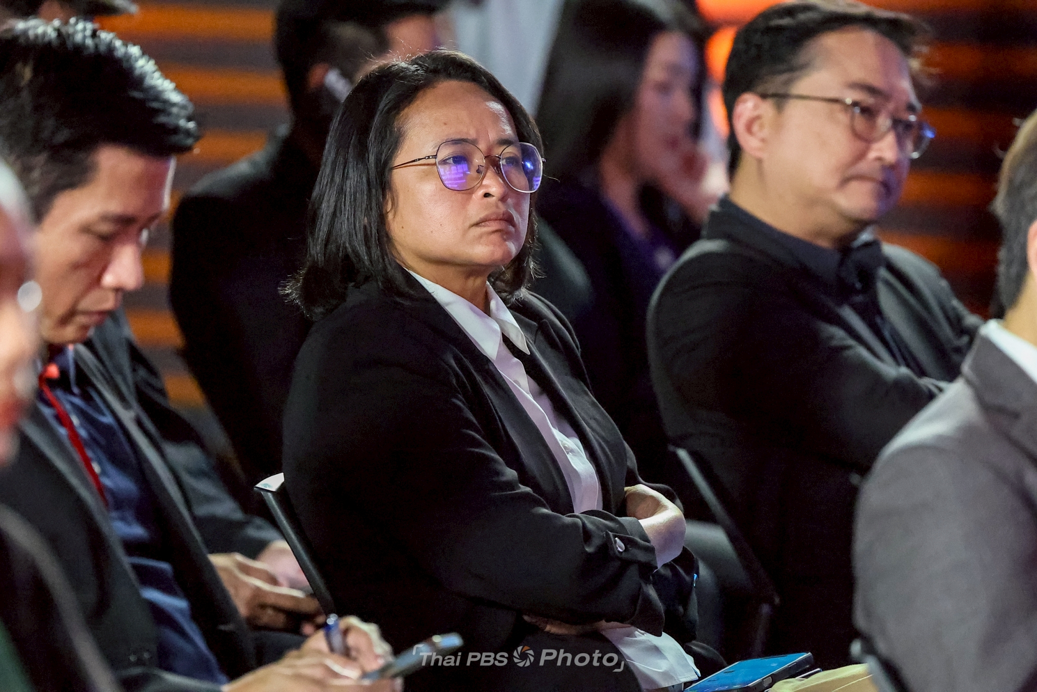 ภาพบรรยากาศการแถลงข่าวความร่วมมือการรายงานผลคะแนนการเลือกตั้ง 69