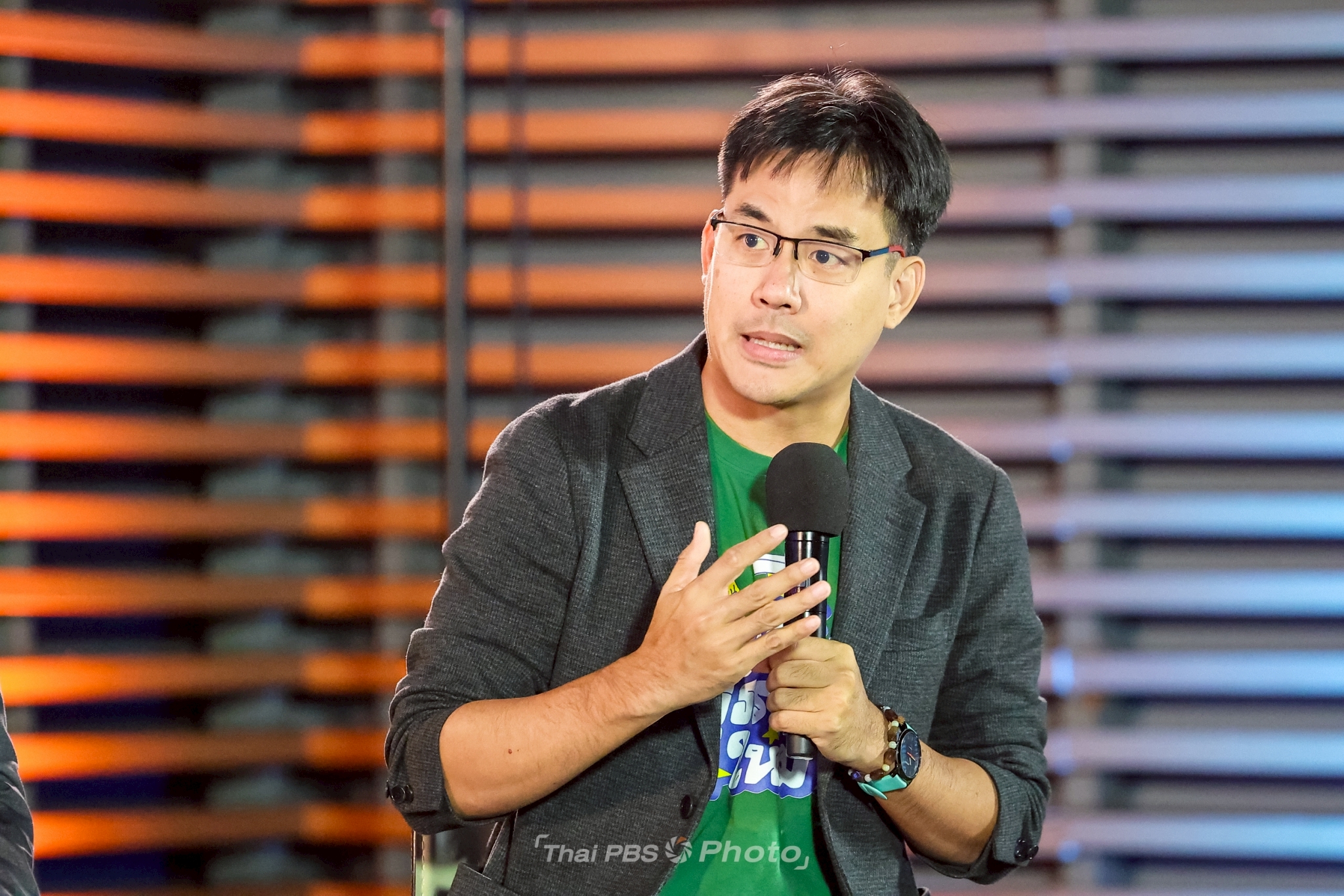 ภาพบรรยากาศการแถลงข่าวความร่วมมือการรายงานผลคะแนนการเลือกตั้ง 69