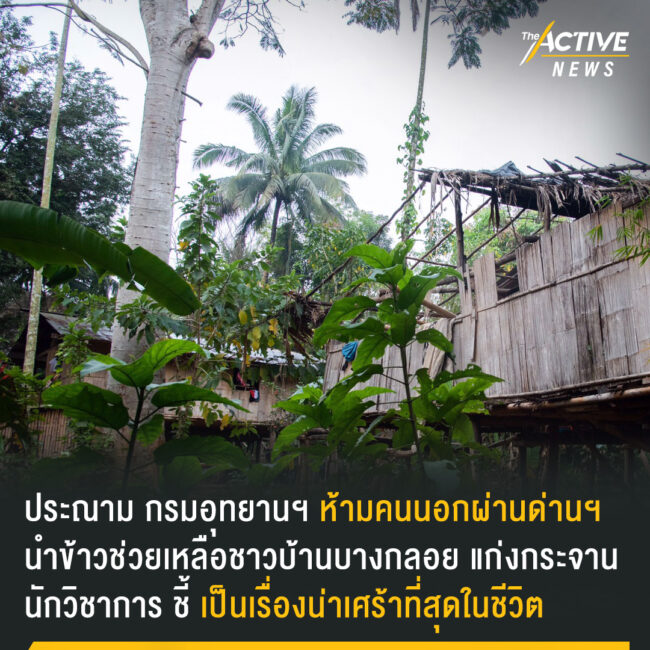 ประณาม กรมอุทยานฯ  ห้ามคนภายนอกผ่านด่านฯ นำข้าวช่วยเหลือชาวบ้านบางกลอย นักวิชาการ ชี้ เป็นเรื่องน่าเศร้าที่สุดในชีวิต