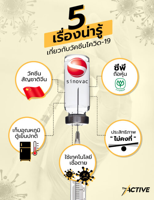 รู้จักวัคซีน​ “ซิโนแวค” วัคซีนโควิด-19 เข็มแรกของประเทศไทย