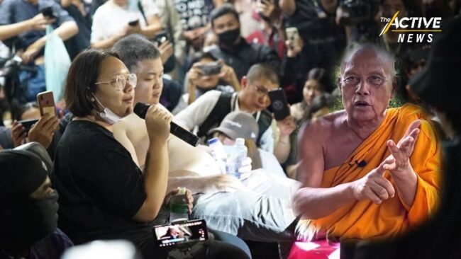 พระพยอมขอบิณฑบาตชีวิต​ “เพนกวิน-รุ้ง” เลิกอดอาหาร​ เพื่ออยู่รอดูการเปลี่ยนแปลง