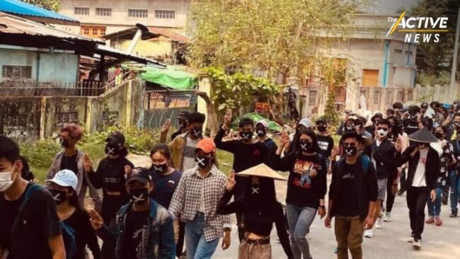 ชาวเมียนมา ยังเดินหน้าประท้วงตลอดช่วงเทศกาลสงกรานต์