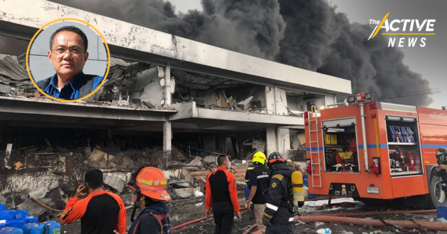 ทวงความรับผิดชอบ นายก อบจ. สมุทรปราการ เหตุไฟไหม้โรงงาน