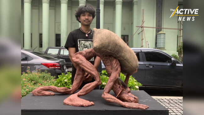 นักศึกษาเพาะช่าง สร้างงานศิลปะ สะท้อนปัญหาเศรษฐกิจไทย