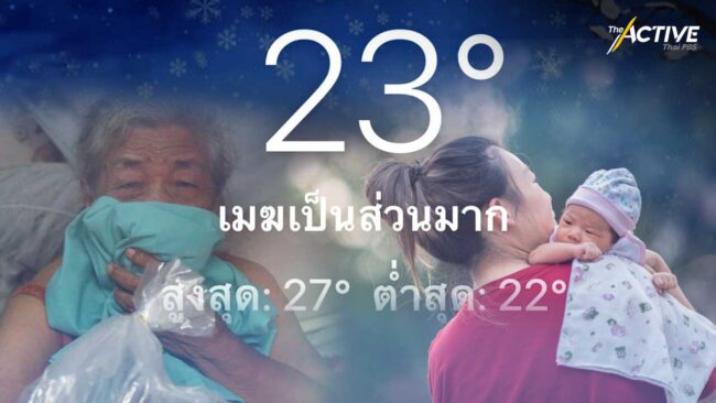 อากาศเย็นลงฉับพลัน กรมการแพทย์ แนะดูแลกลุ่มเสี่ยง