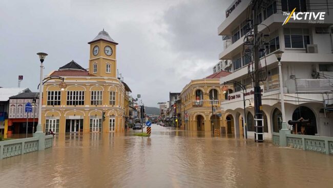 ภูเก็ตท่วมหนัก ในรอบ 15 ปี ปริมาณฝนเกินกว่า 100 มิลลิเมตร