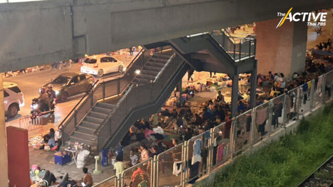 ม็อบชาวนา ปักหลักหน้ากองทุนฟื้นฟูฯ ทวงสัญญาแก้หนี้เกษตรกร