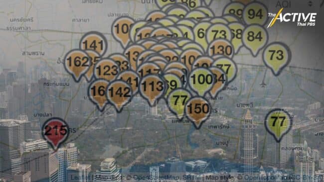 ฤดูฝุ่น มาตามนัด วันนี้ PM2.5 กทม.ปริมณฑลเกินค่ามาตรฐานหลายจุด