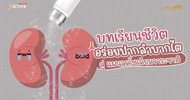 บทเรียนชีวิตอร่อยปากลำบากไต สู่ แผนลดโซเดียมแห่งชาติ