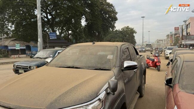 น้ำลด ฝุ่นตลบ ค่าฝุ่นแม่สายเช้านี้ อยู่ระดับปานกลาง