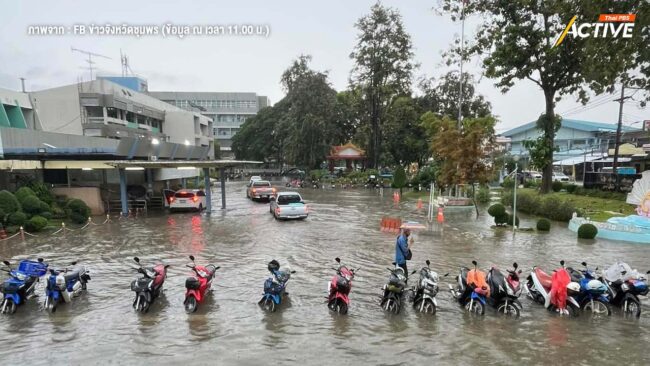 ‘ชุมพร’ น้ำท่วมฉับพลัน! อุตุฯ เตือนภาคใต้ฝนกระหน่ำ ถึง 6 พ.ย. นี้