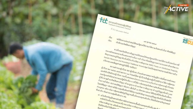 จี้ ครม. ทบทวนร่วมสนธิสัญญา WIPO หวั่นกระทบเกษตรกรรายย่อย