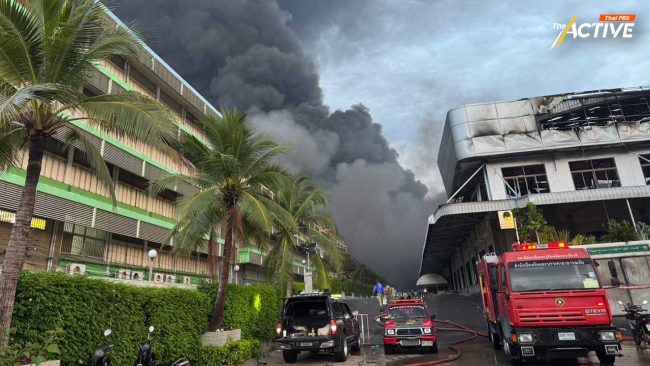 ไม่รู้ 'ปริมาณ ชนิดสารเคมี' ปัญหาดับไฟไหม้โรงงานย่านฉลองกรุง