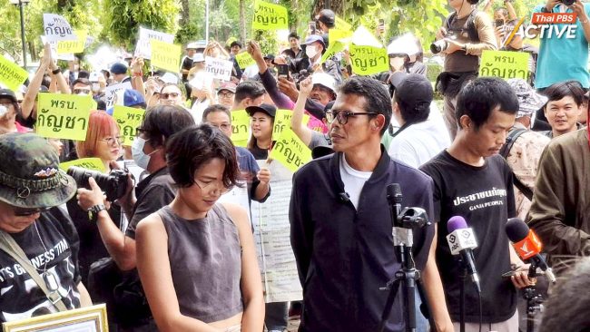 ศึกนโยบายกัญชา! เครือข่ายฯ บุก สธ. ร้องหยุดตีตรายาเสพติด ขอรอ พ.ร.บ.กัญชา