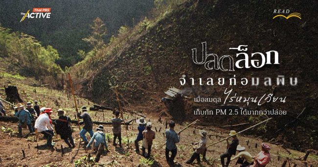 ปลดล็อกจำเลยก่อมลพิษ : เมื่อสมดุล 'ไร่หมุนเวียน' เก็บกัก PM 2.5 ได้มากกว่าปล่อย