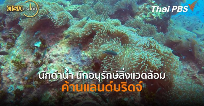 นักดำน้ำ นักอนุรักษ์สิ่งแวดล้อม ค้านแลนด์บริดจ์ ( 25 พ.ค.69 ) | ตรงประเด็น
