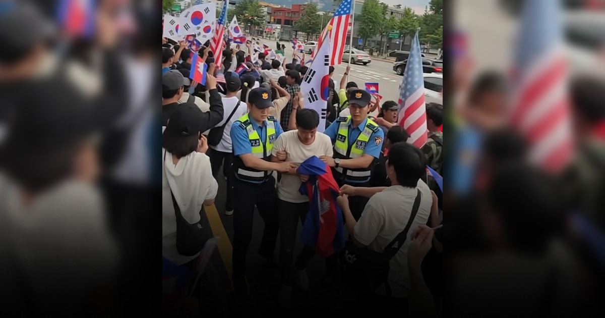 โพสต์เฟซบุ๊กอ้าง &#8220;ตำรวจเกาหลีใต้จับกุมผีน้อยเขมร&#8221; แท้จริงสร้างจากคลิปเก่า+AI