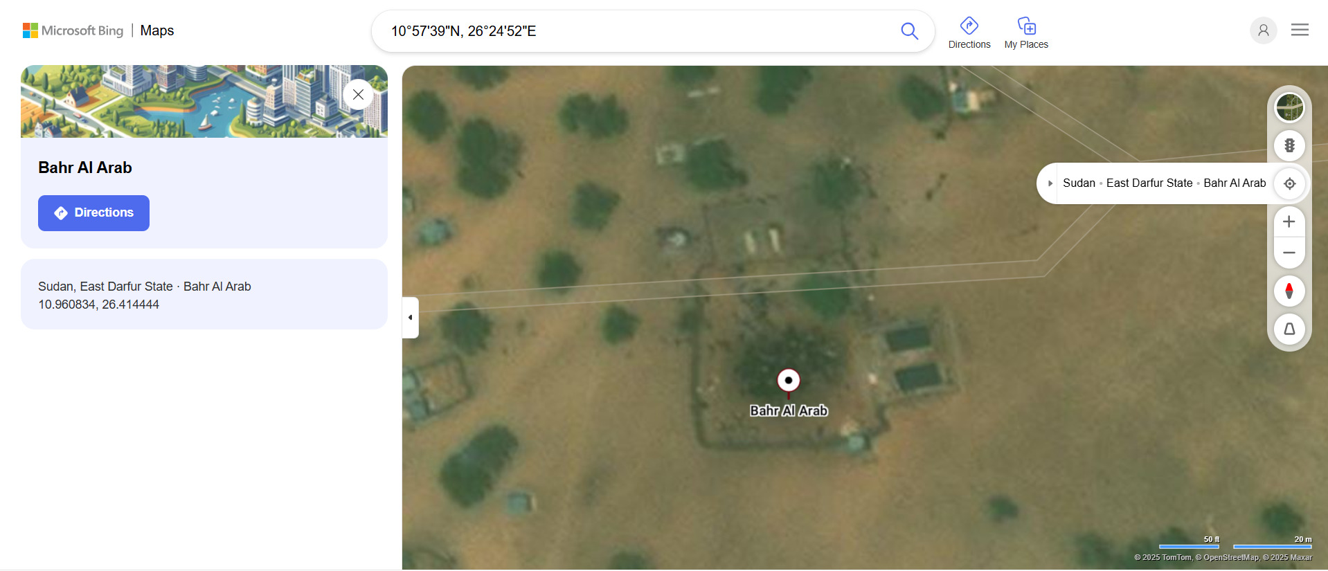 ภาพแผนที่ Bing