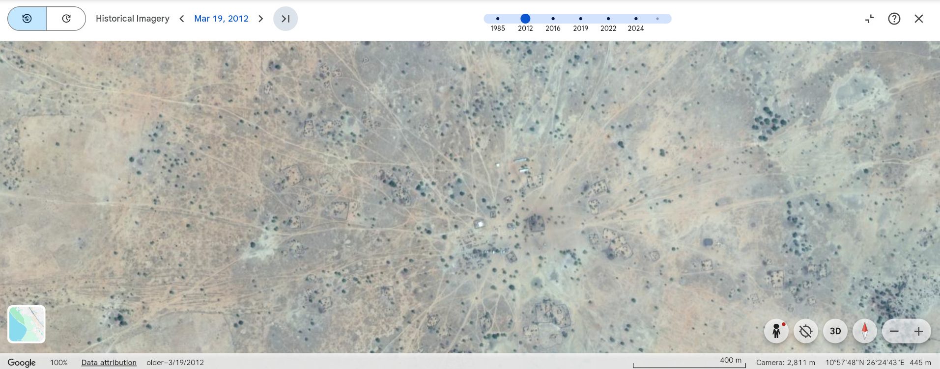 ภาพแผนที่ตามโพสต์ดังกล่าวในปี 2012