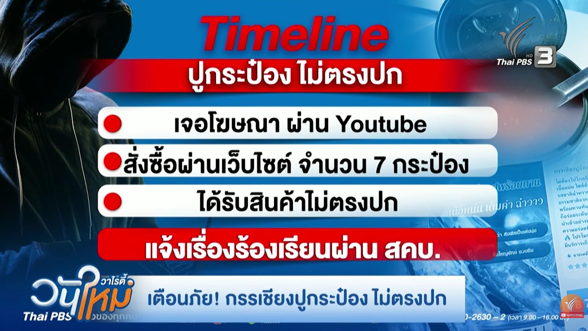 เตือนภัย “กรรเชียงปูกระป๋อง” ไม่ตรงปก